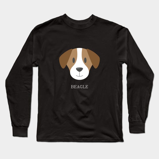 Cute Beagle Puppy Love Long Sleeve T-Shirt by DunieVu95